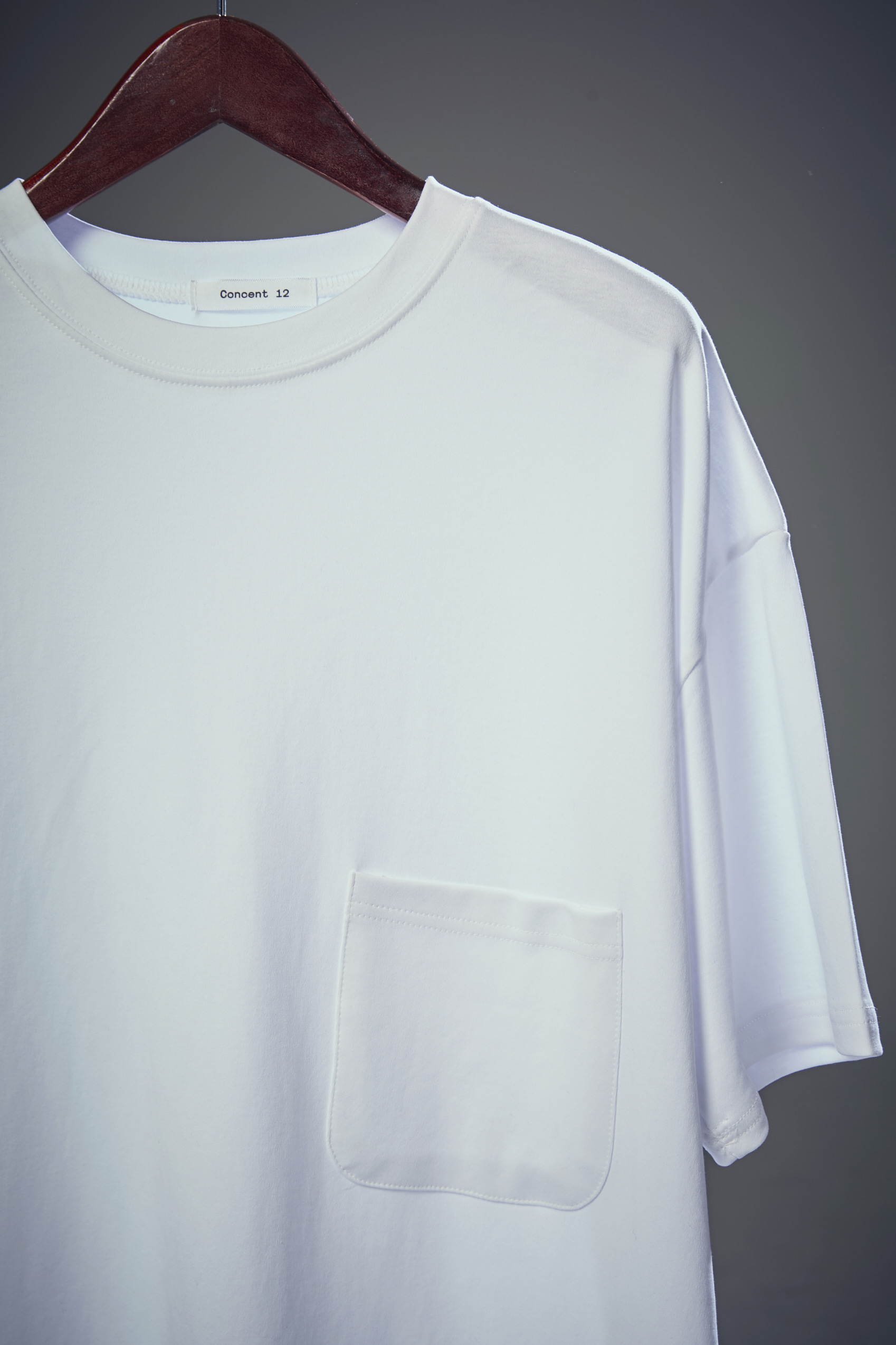 Overfit Pocket Half T shirt Ivory